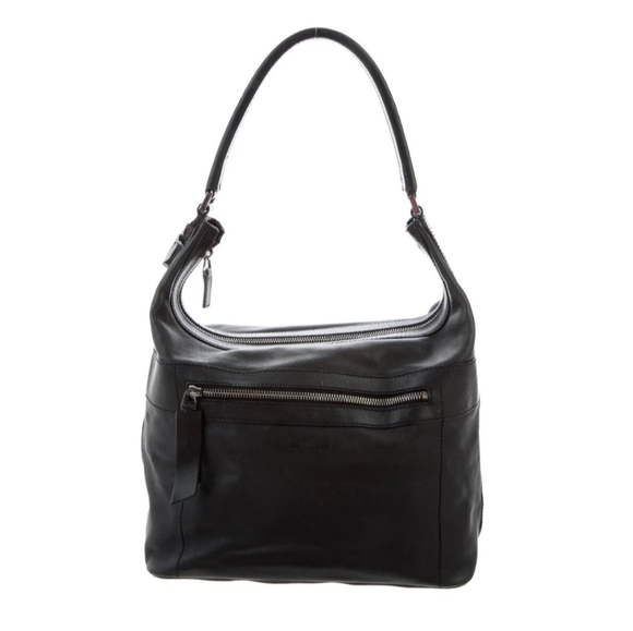 Gucci Handbags - GUCCI 💋Vintage Black Leather Shoulder Bag